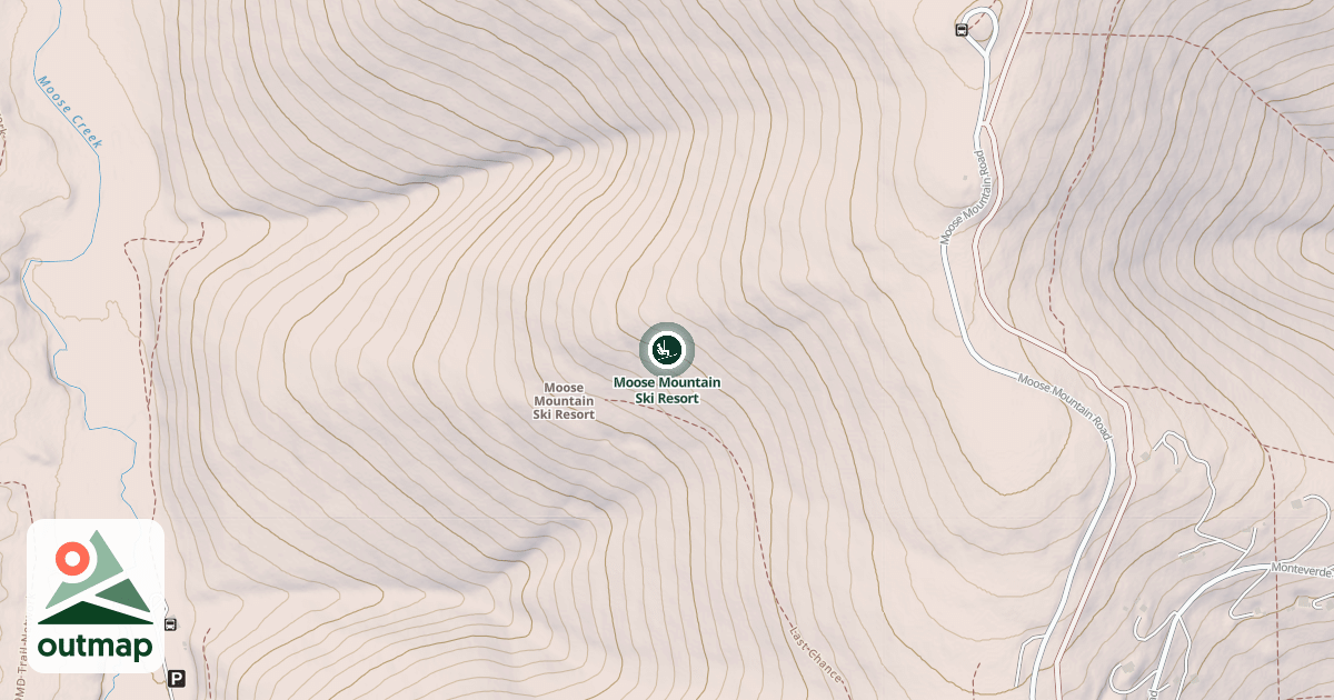 Map of Moose Mountain Ski Resort
