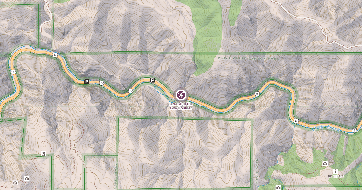 Map preview of Lowest of the Low Boulder