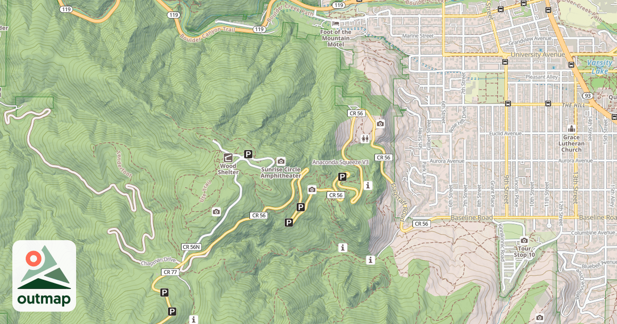 Map of Anaconda Squeeze