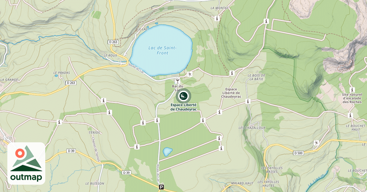 Map of Espace Liberté de Chaudeyrac