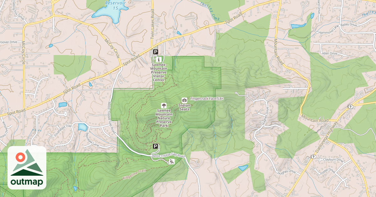 Map of Fingercrack Face