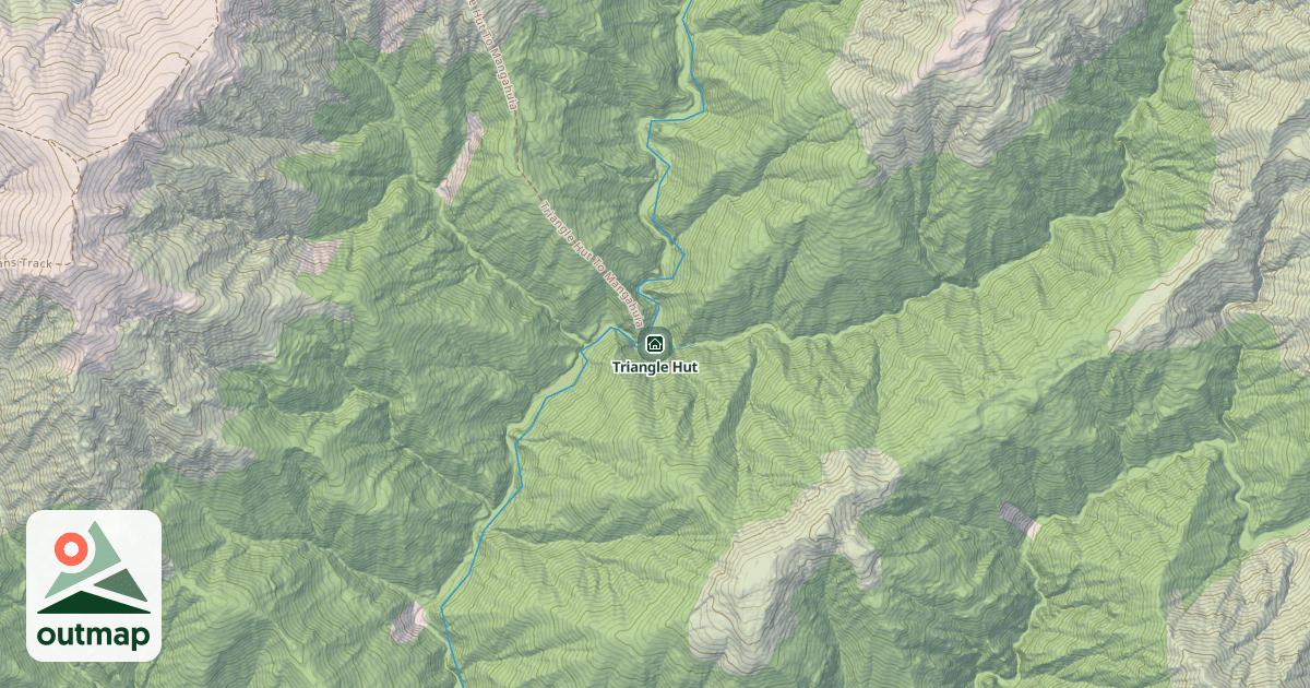 Map of Triangle Hut