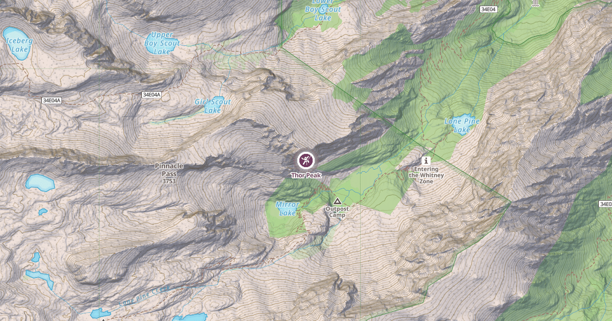 Map preview of Thor Peak