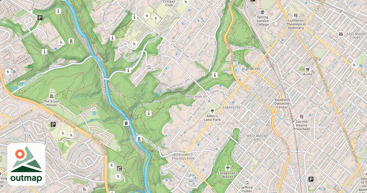 Map of Moss Walk