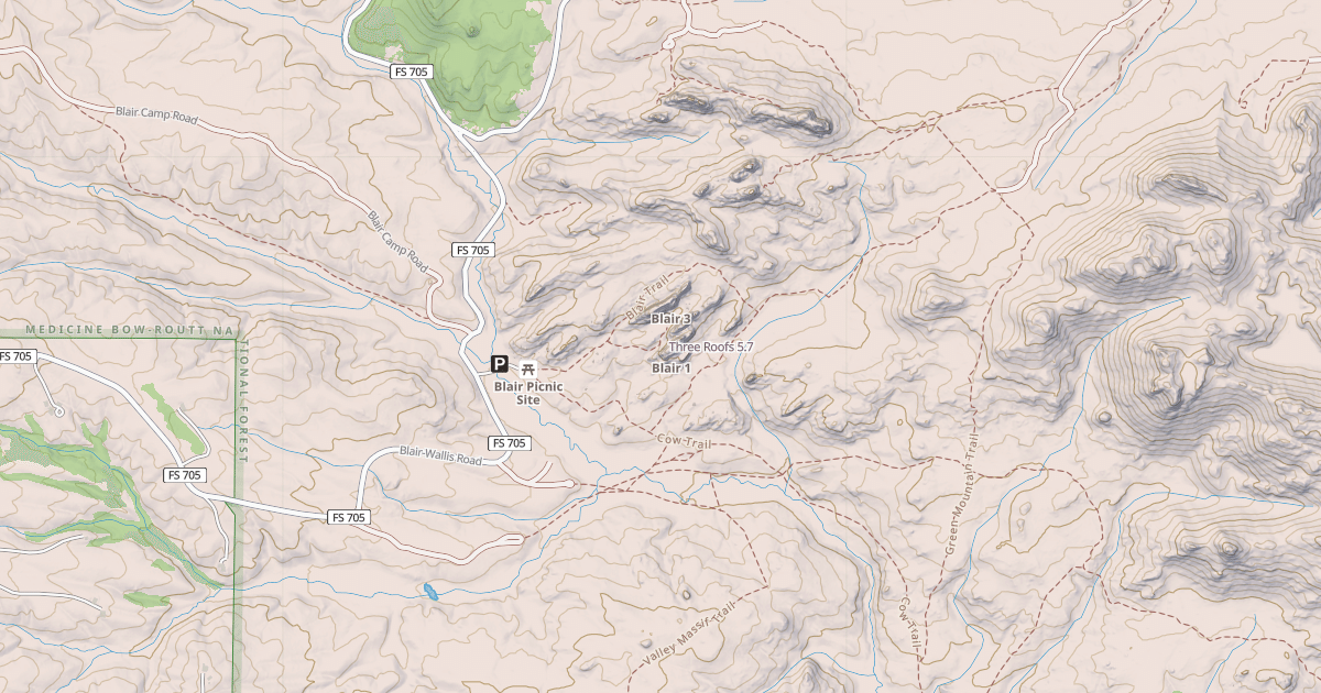 Map preview of Three Roofs