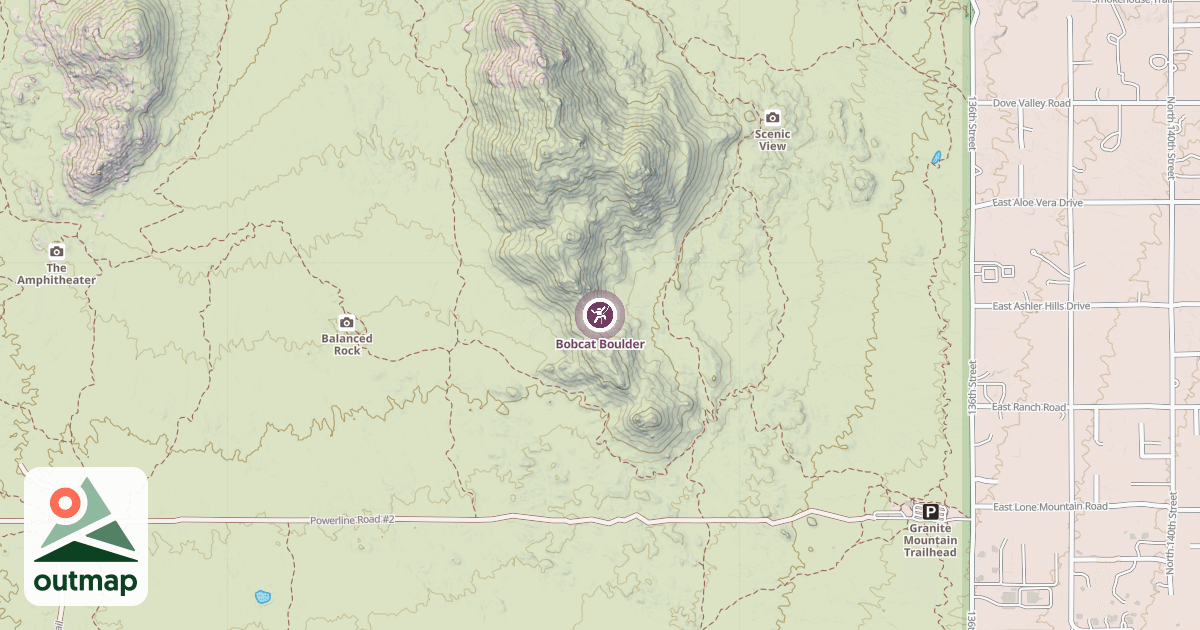 Map of Bobcat Boulder