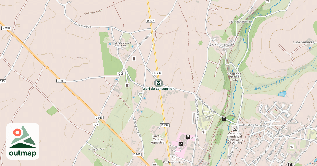 Map of abri de cantonnier