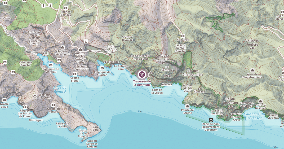Map preview of Traversée de la commune