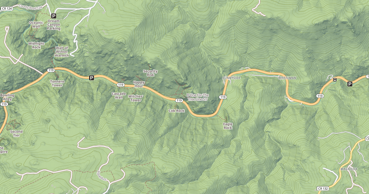 Map preview of B-Line For The Tree Line