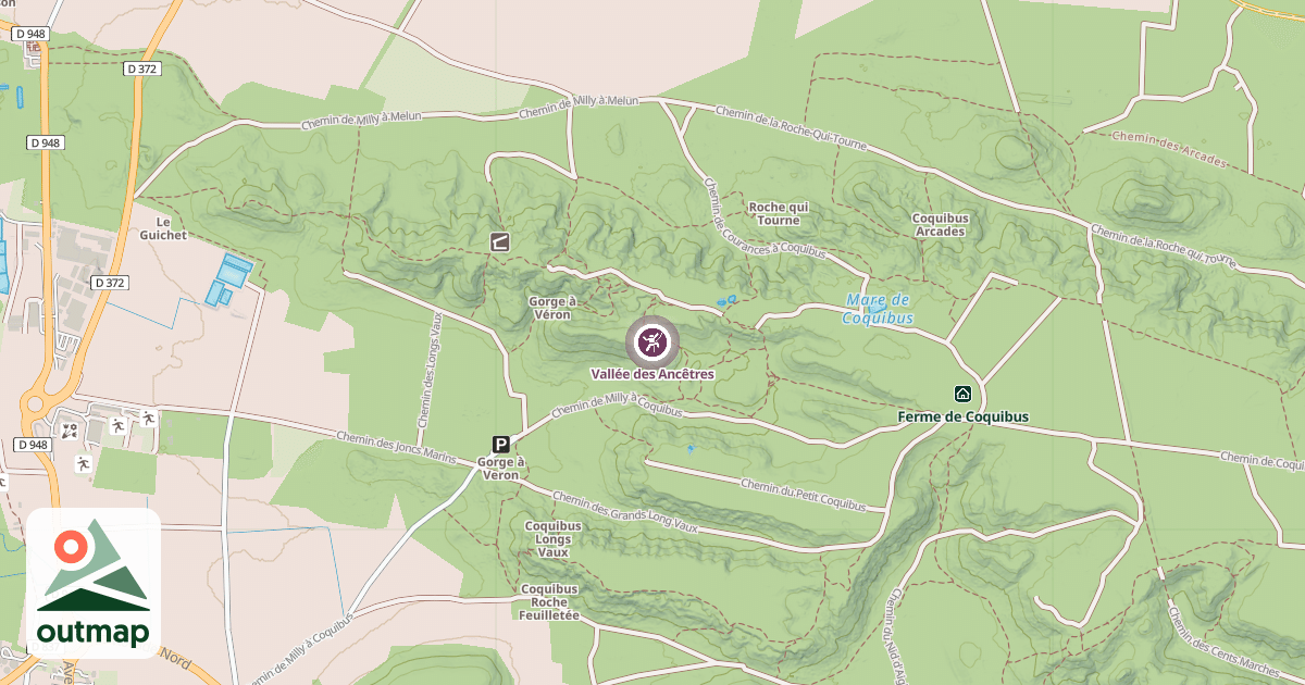 Map of Vallée des Ancêtres