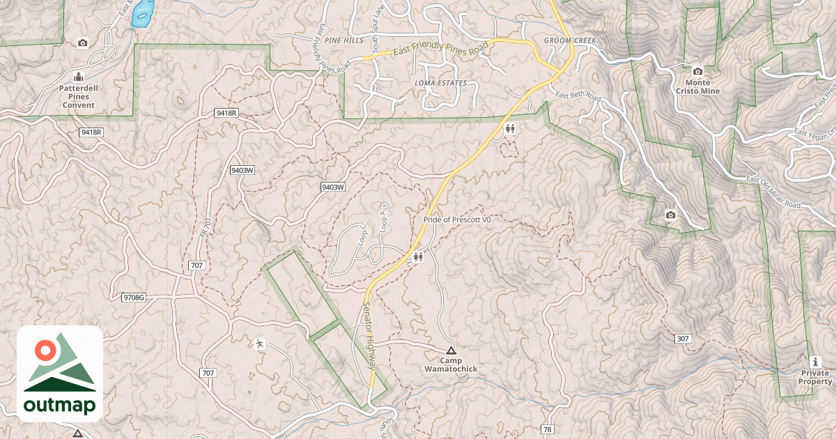 Map of Pride of Prescott