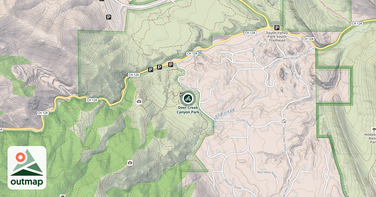 Map of Deer Creek Canyon Park