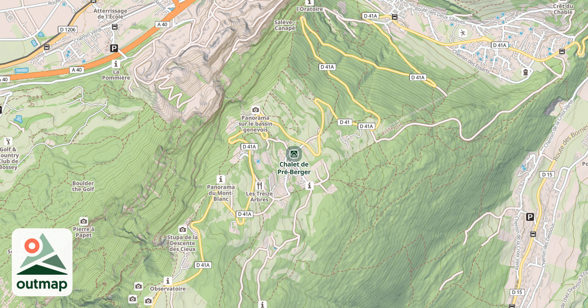 Map of Chalet de Pré-Berger