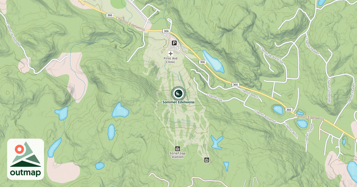 Map of Sommet Edelweiss