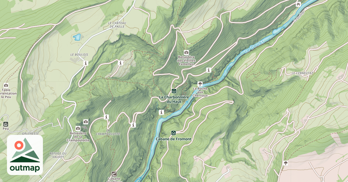 Map of La Charbonnière du Haut