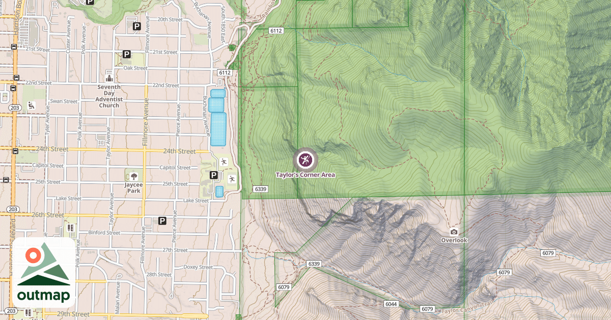 Map of Taylor's Corner Area