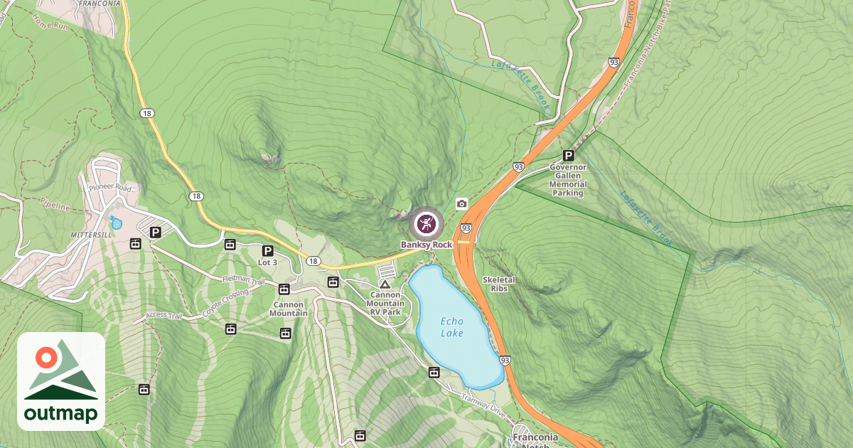 Map of Banksy Rock