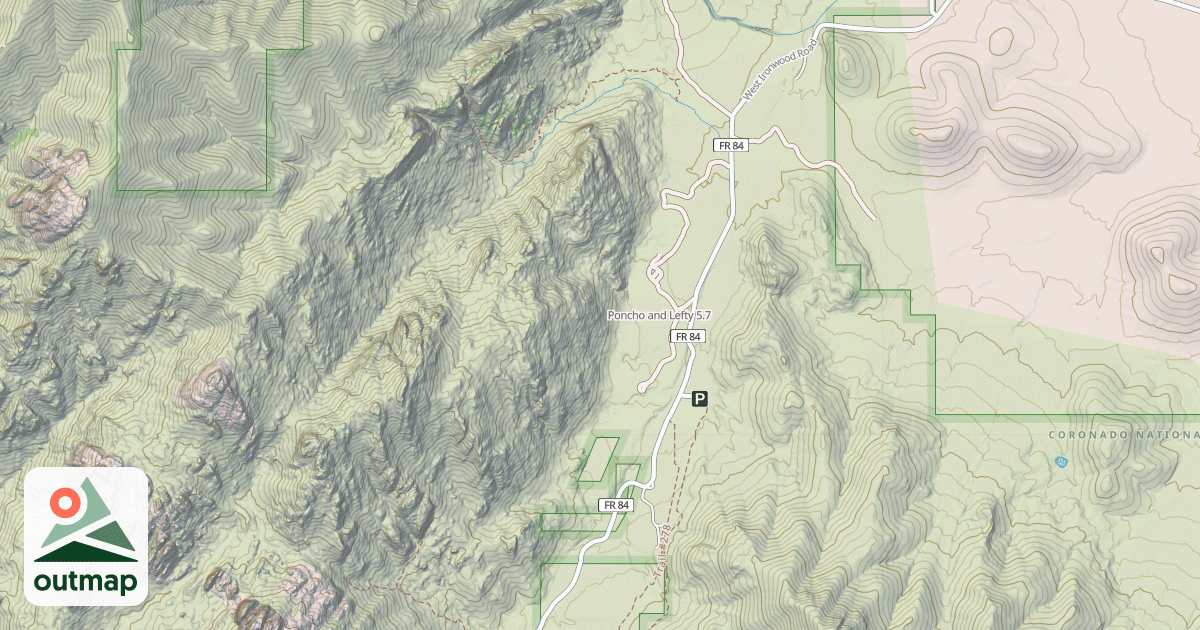 Map of Poncho and Lefty