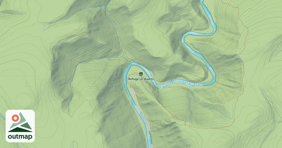 Map of Refuge Le Quartz