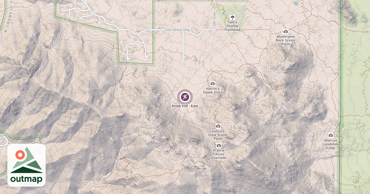 Map of Knob Hill - East