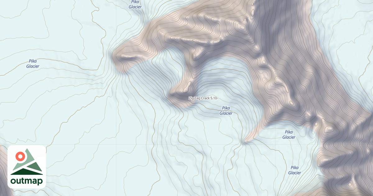 Map of Zig Zag Crack