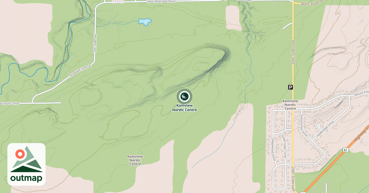 Map of Kamview Nordic Centre