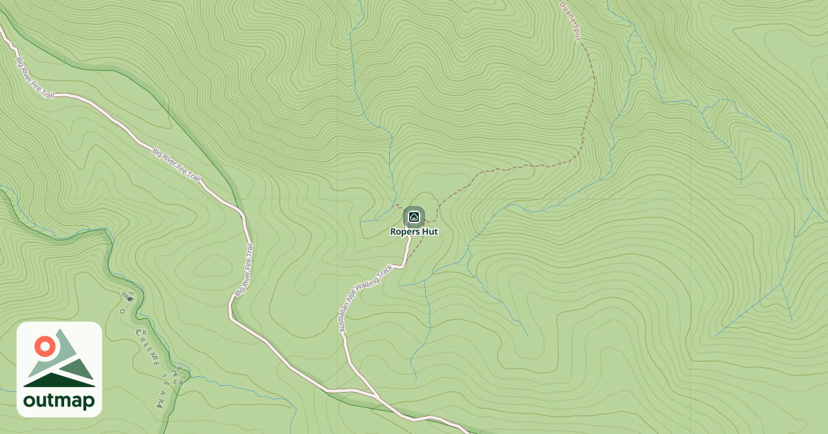Map of Ropers Hut