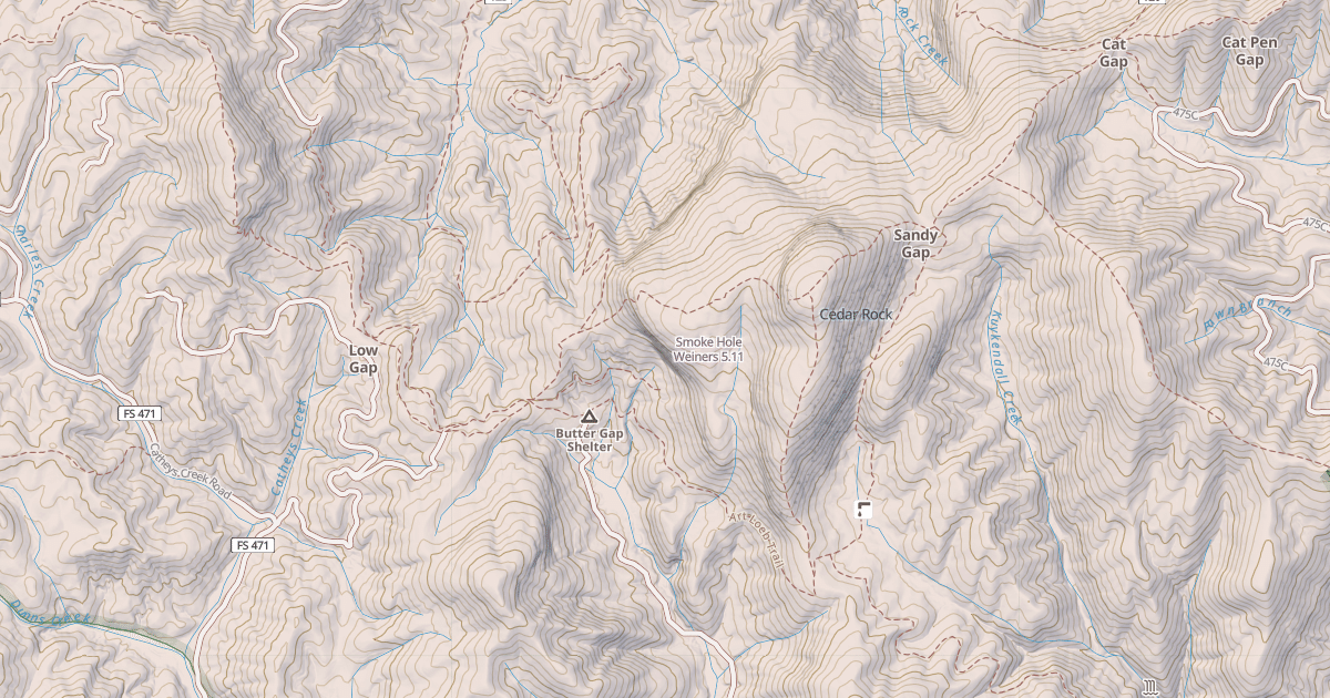 Map preview of Smoke Hole Weiners