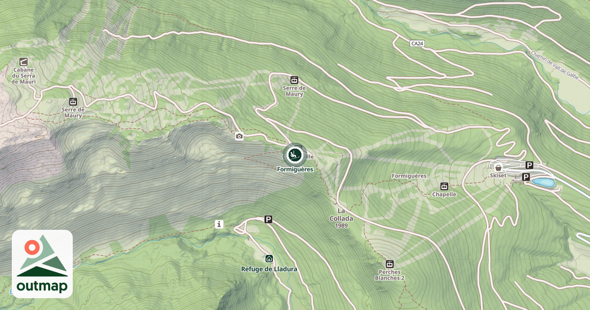 Map of Formiguères
