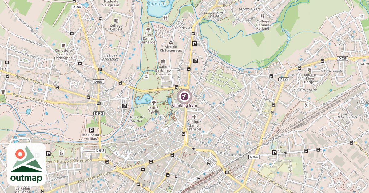 Map of Climbing Gym