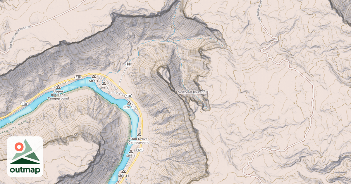 Map of Northeast Route