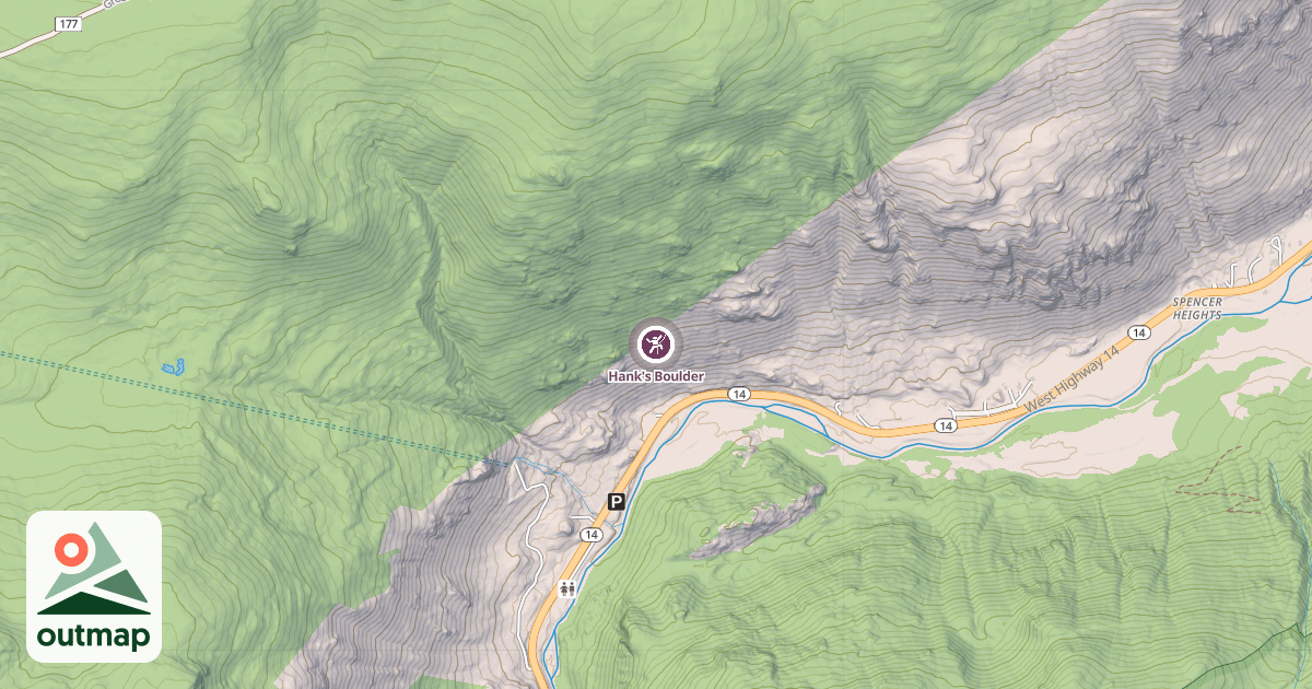 Map of Hank's Boulder