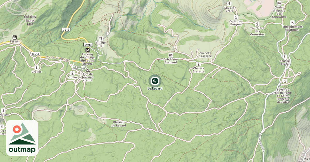 Map of Le Revard