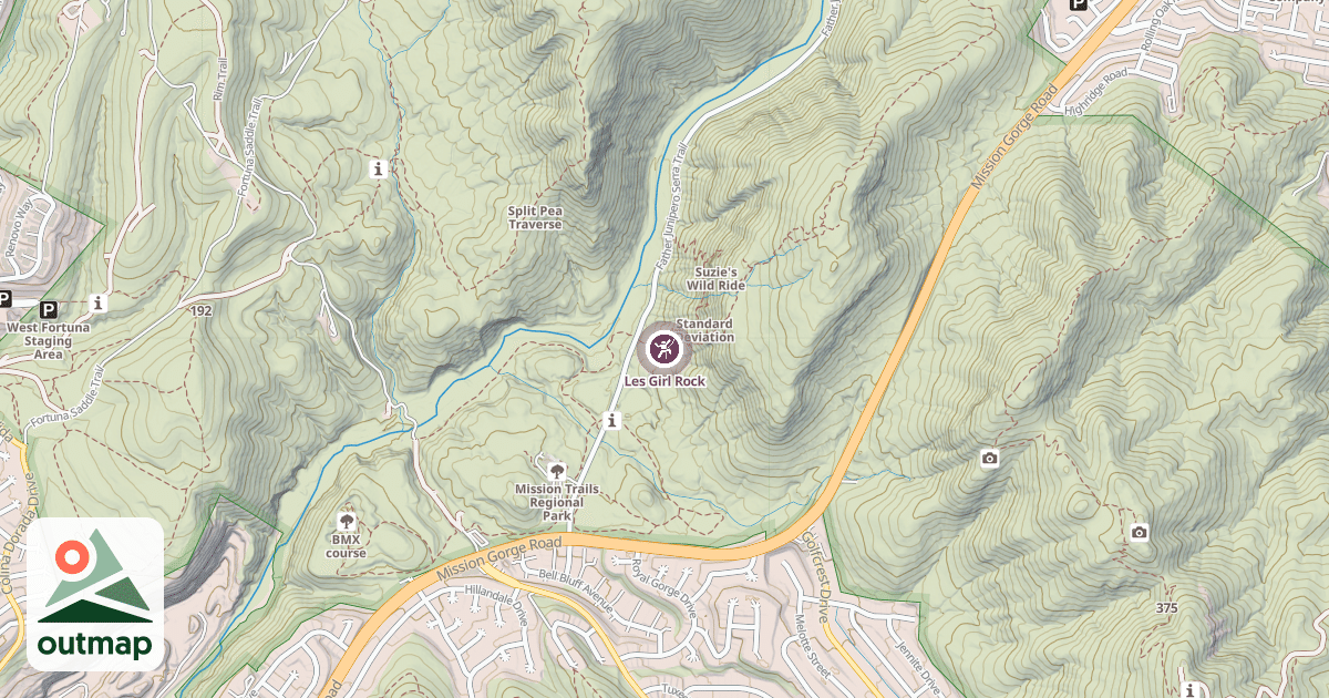 Map of Les Girl Rock