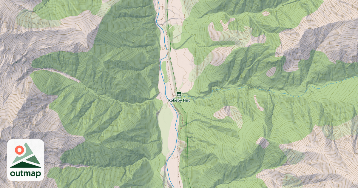 Map of Rokeby Hut