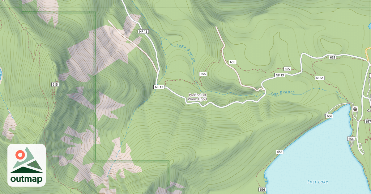Map of Parking Lot Warm Up