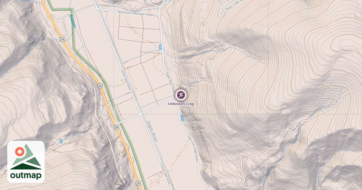 Map of Unknown Crag