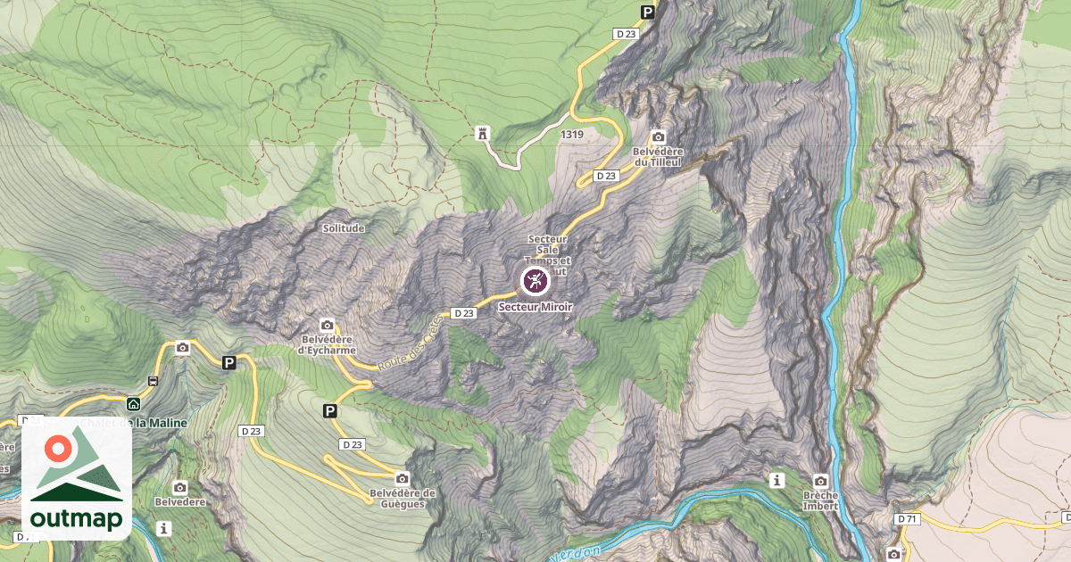 Map of Secteur Miroir