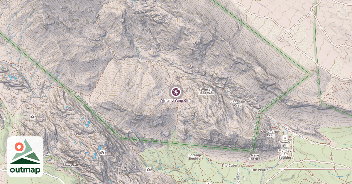 Map of Yin and Yang Cliff