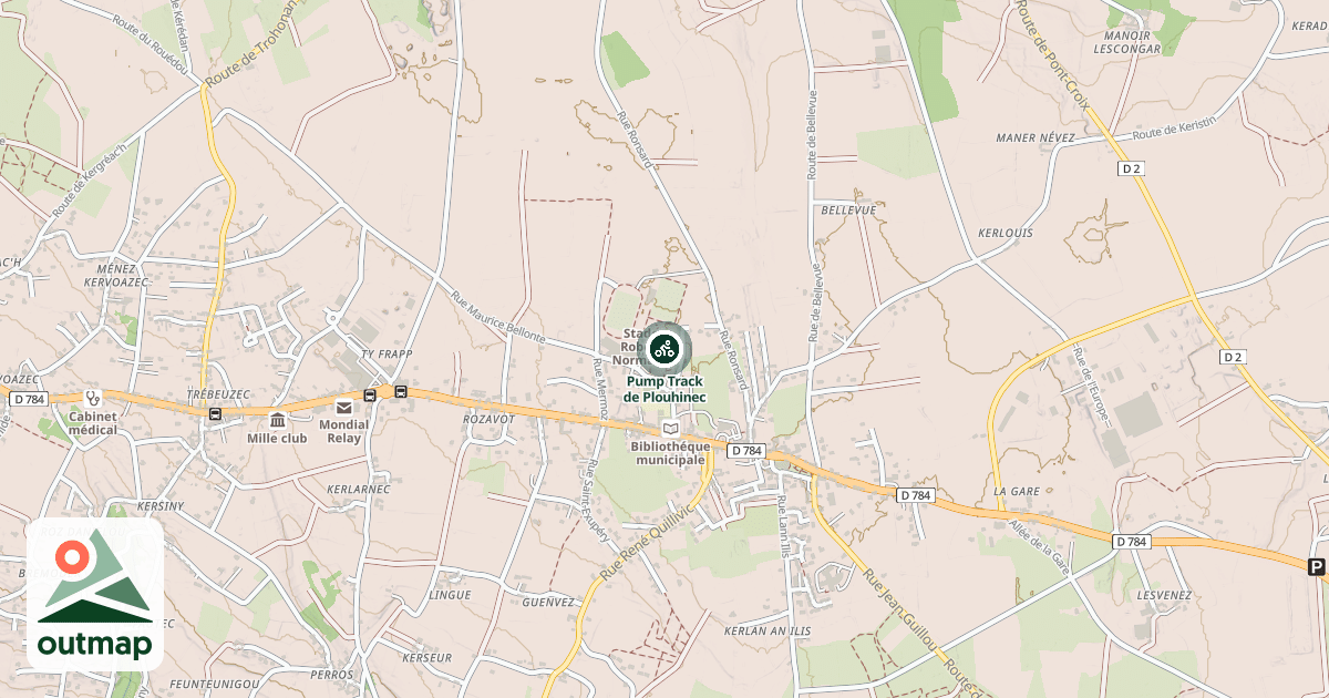 Map of Pump Track de Plouhinec