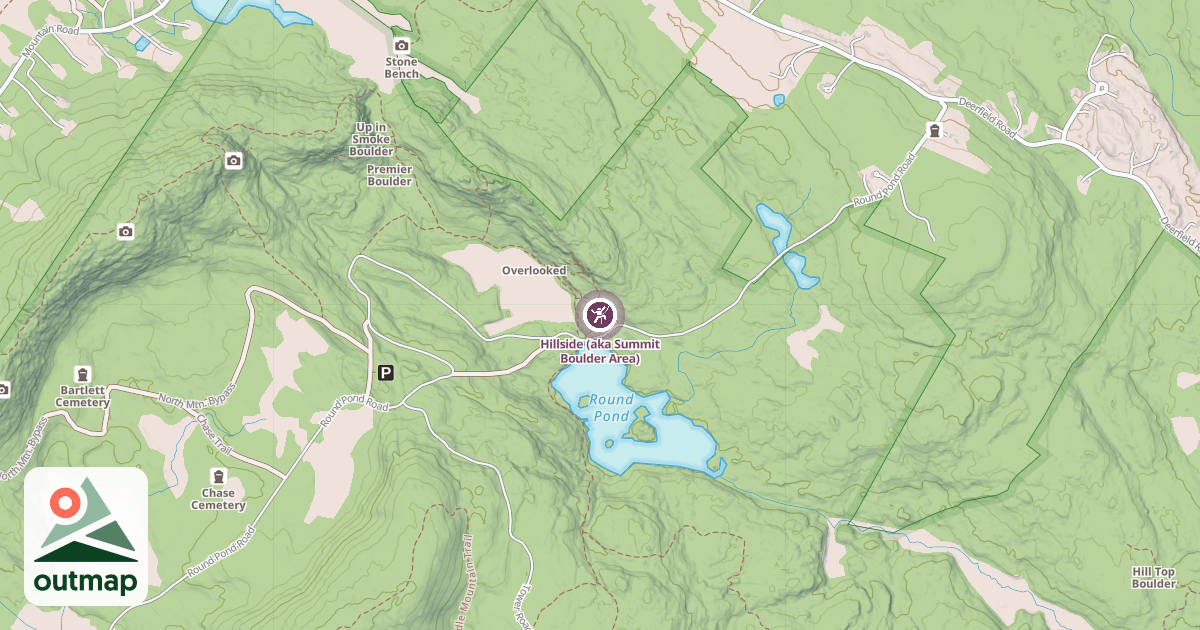 Map of Hillside (aka Summit Boulder Area)