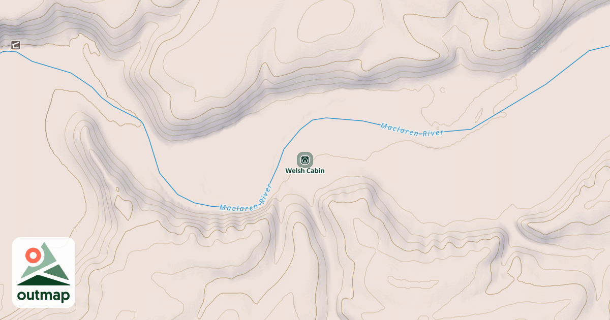 Map of Welsh Cabin