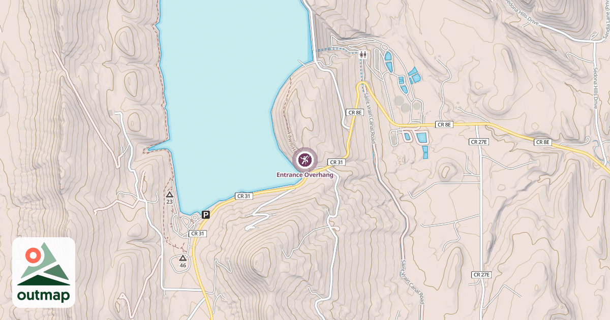 Map of Entrance Overhang