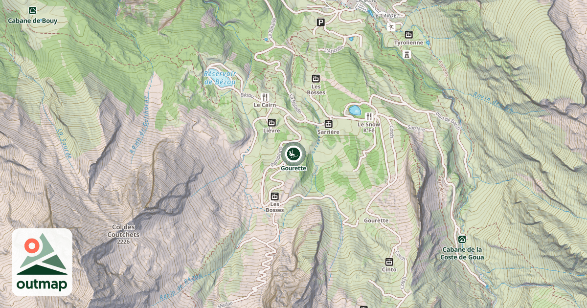 Map of Gourette