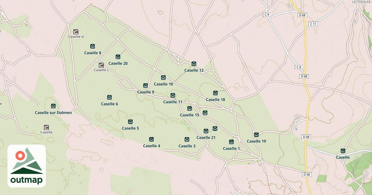 Map of Caselle 14