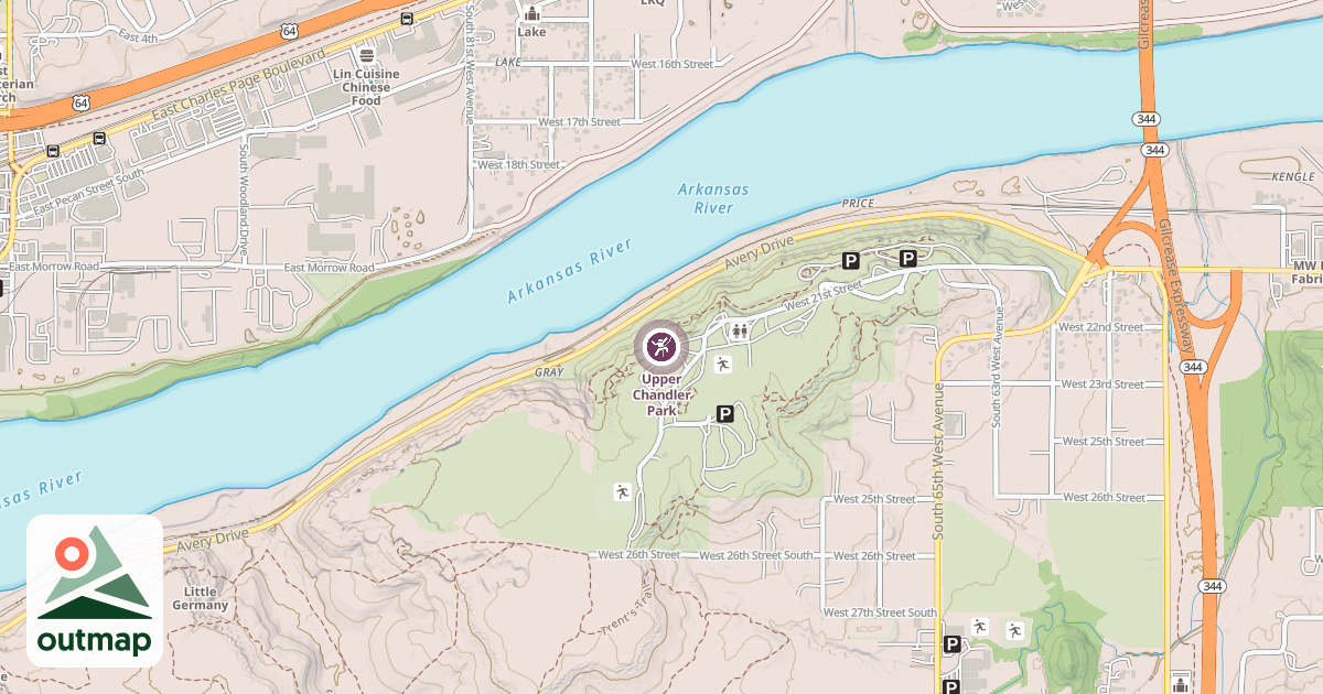 Map of Upper Chandler Park