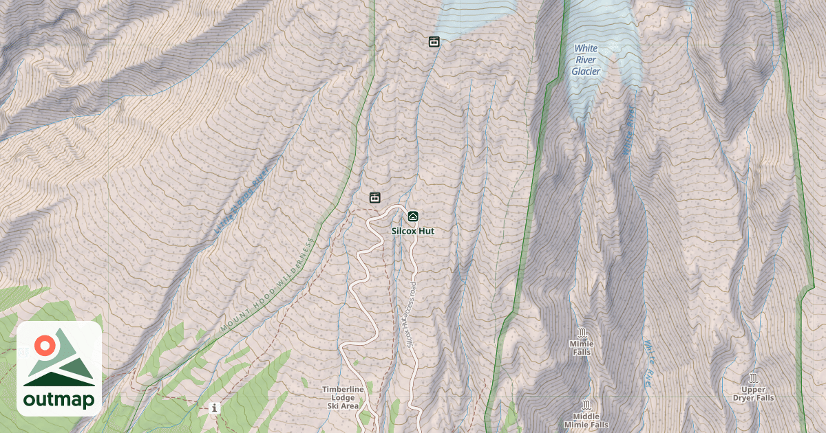 Map of Silcox Hut