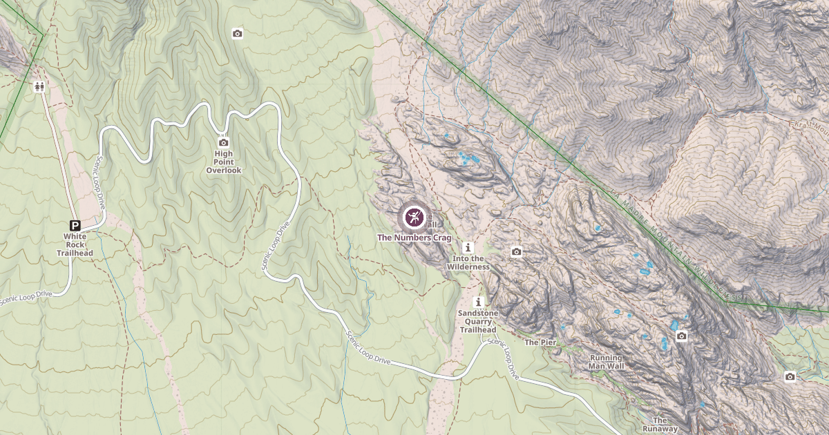 Map preview of The Numbers Crag