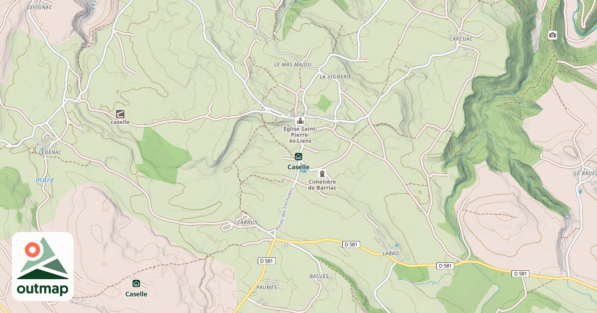 Map of Caselle