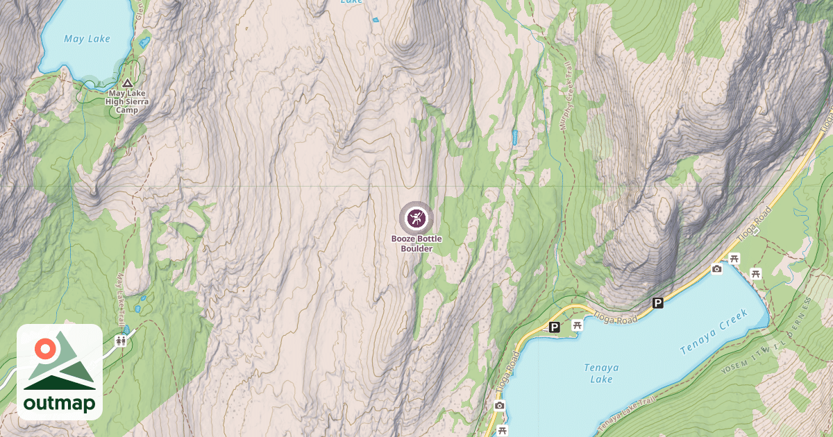 Map of Booze Bottle Boulder